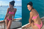 Ananya Panday channels her inner barbie in pink bikini, See pics